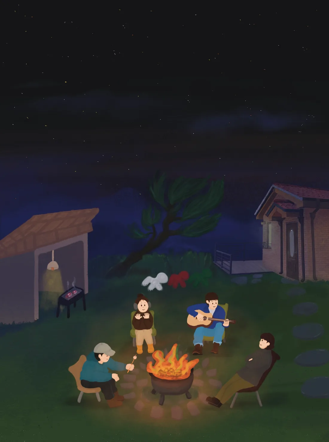 불멍 힐링